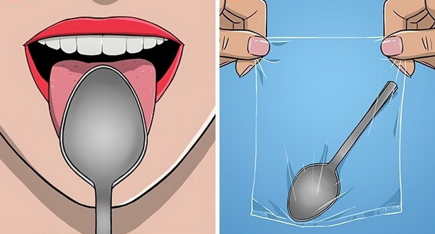 Procedure with a teaspoon that will help you check your health for 1 minute