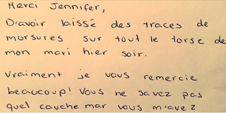 Son mari la trompe, elle décide d’envoyer une lettre totalement géniale à la maîtresse !